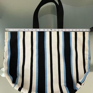 Dolce & Gabbana Black and White Striped Tote Bag